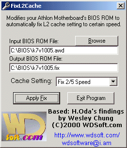 FixL2Cache main window