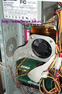 And the fan is installed too!