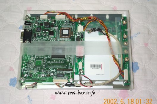 Back Side of the LCD Monitor