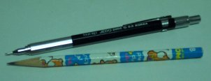 Mechanical Pencil and a Normal Pencil